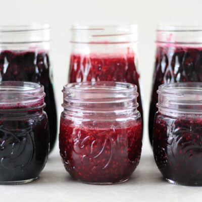 6 jars of berry jam
