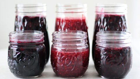 6 jars of berry jam