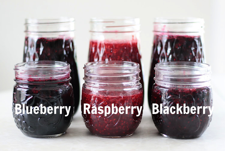 jars of berry jam