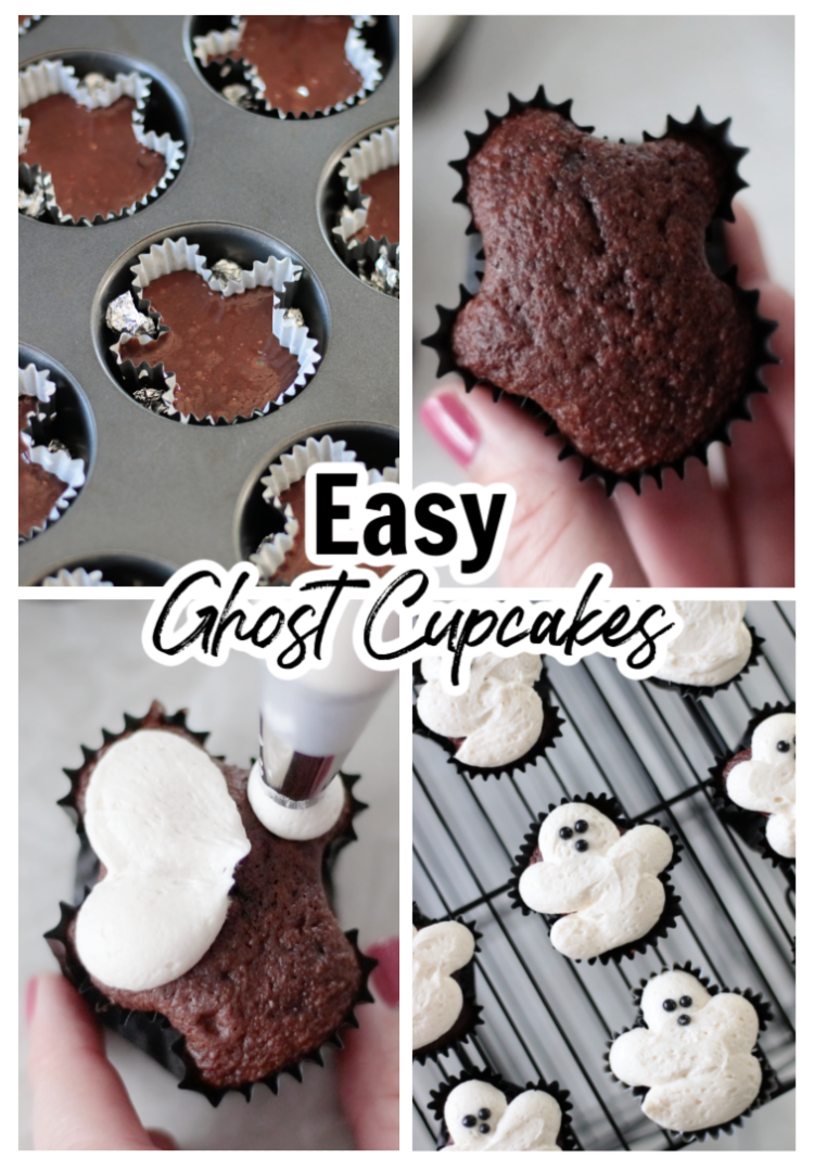 easy ghost cupcakes
