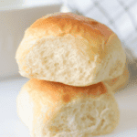 two hawaiian rolls stacked