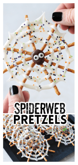 Chocolate Spiderweb Pretzels (+ Video) - Gluesticks Blog