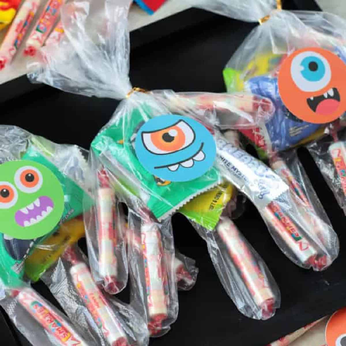 Halloween Glove Treat Bags (Monster) - Gluesticks Blog