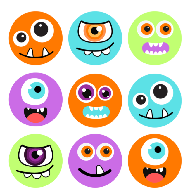 monster faces 
