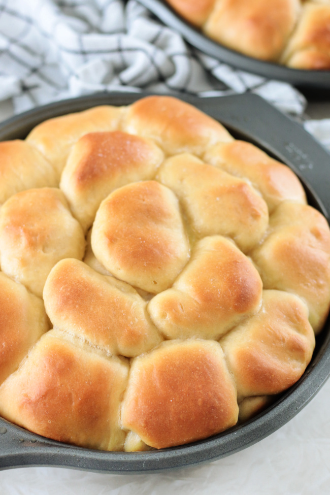 pan of sister Schubert's copycat rolls