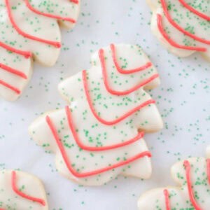 Little Debbie cookies on parchment paper.
