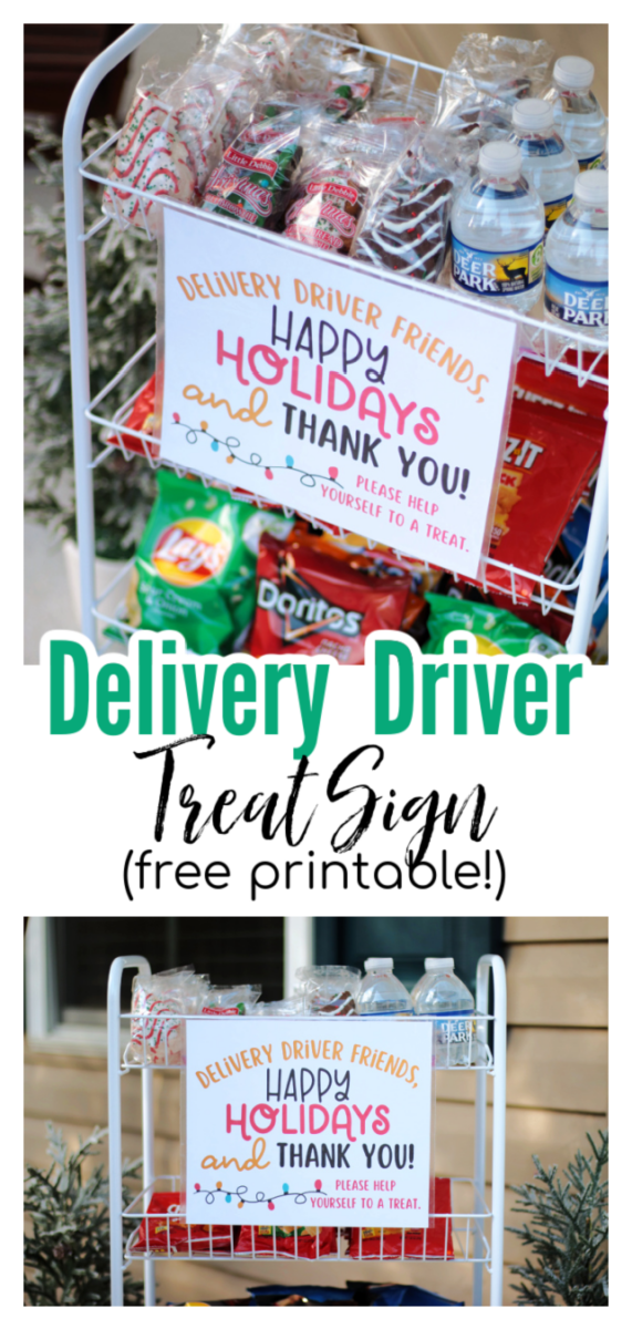 delivery driver treat cart