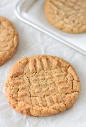 Bakery Style Chewy Peanut Butter Cookies - Gluesticks Blog