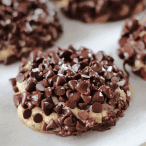 Copycat Gideon's bakehouse cookies on parchment paper.