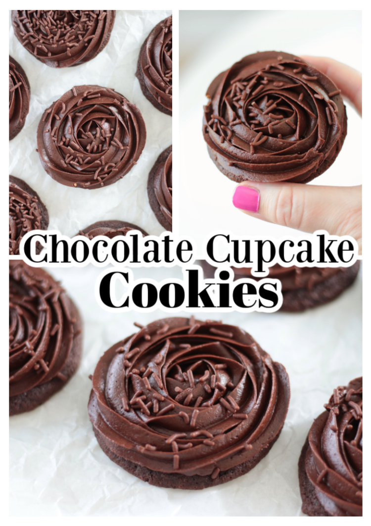 chocolate cupcake cookies