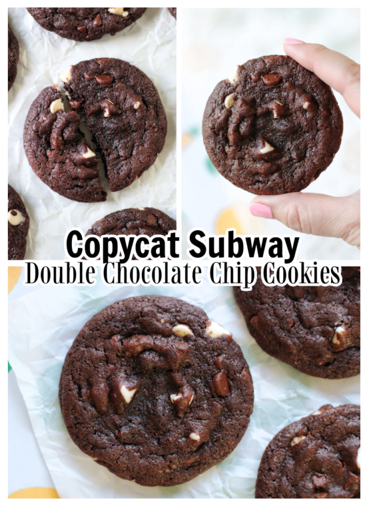 copycat subway double chocolate chip cookies