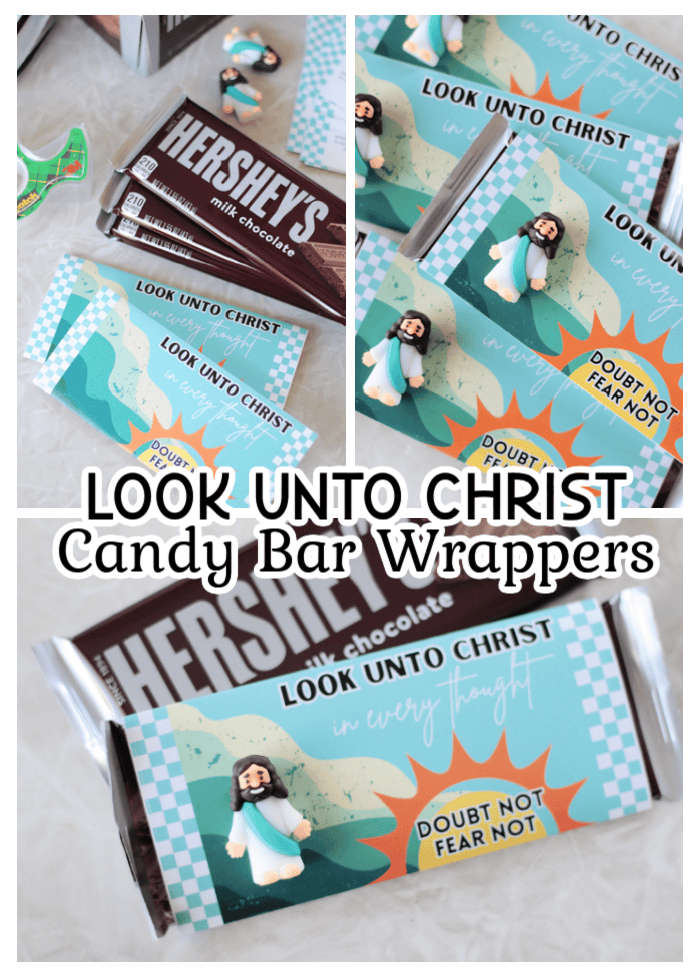 look unto christ candy bar wrappers