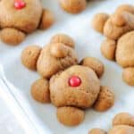 gingerbread cookies on cookie sheet
