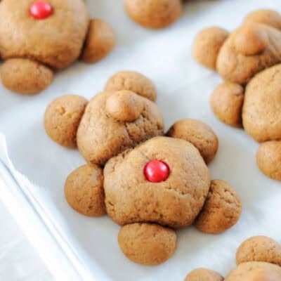 gingerbread cookies on cookie sheet
