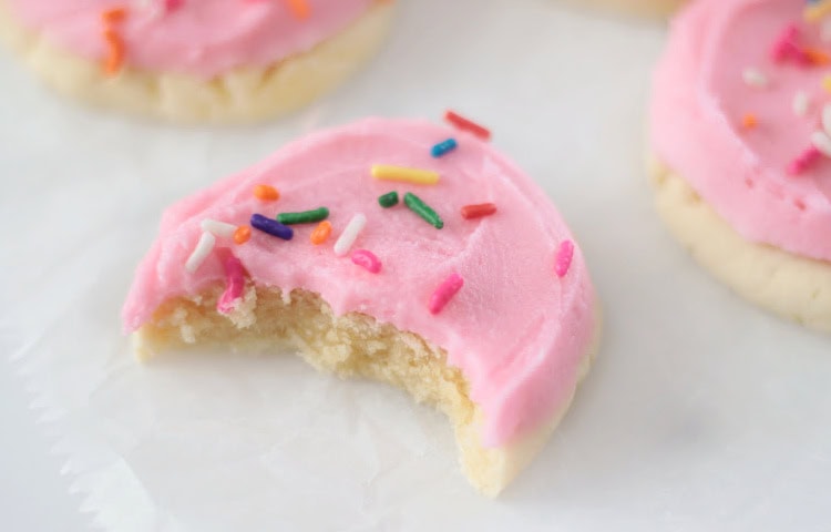 lofthouse cookie with biten taken from it