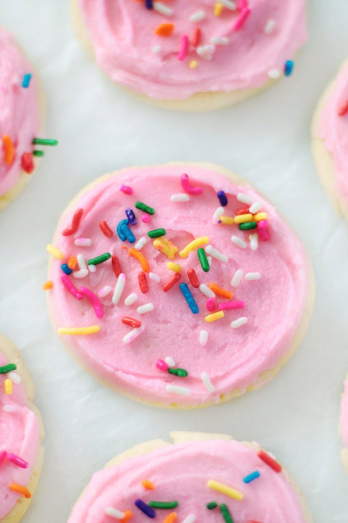 lofrhouse sugar cookies on parchment paper