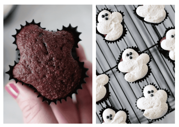 ghost shaped cupcakes