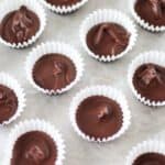 peanut butter meltaway candies in cupcake liners
