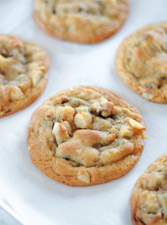 jumbo sausalito cookies on parchment paper