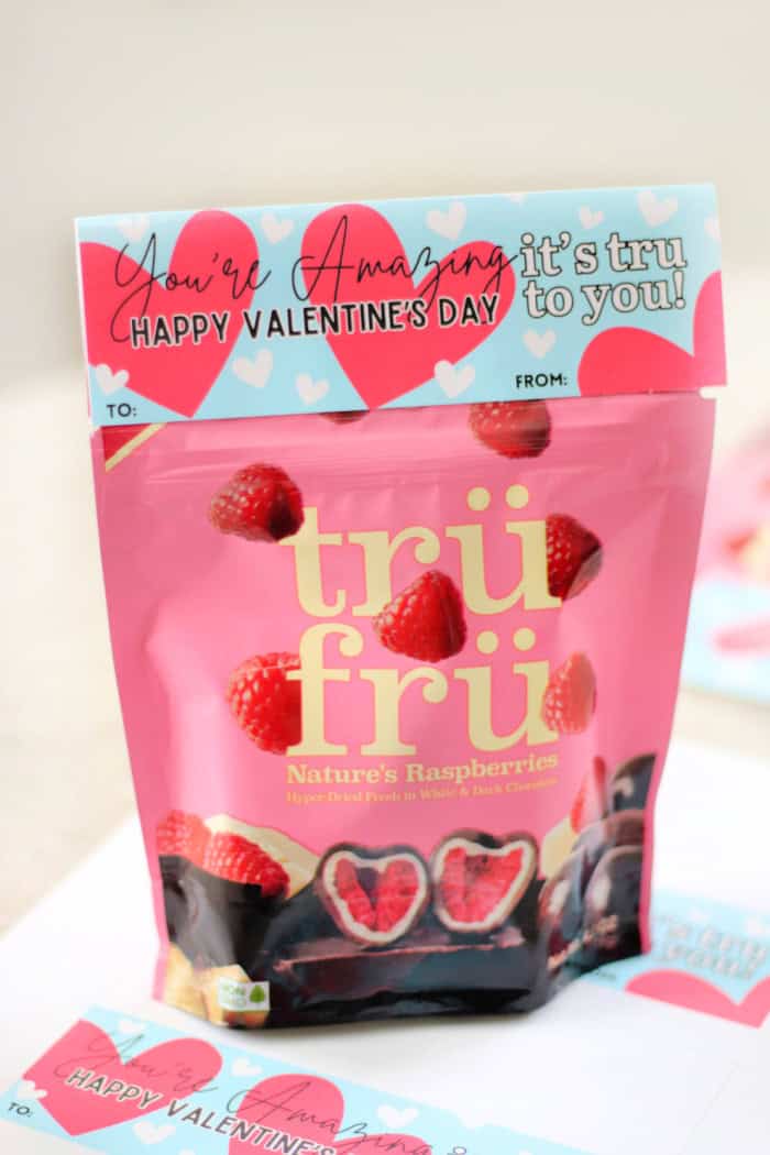 tru fru chocolate raspberries bag