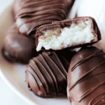 coconut eggs on a platter