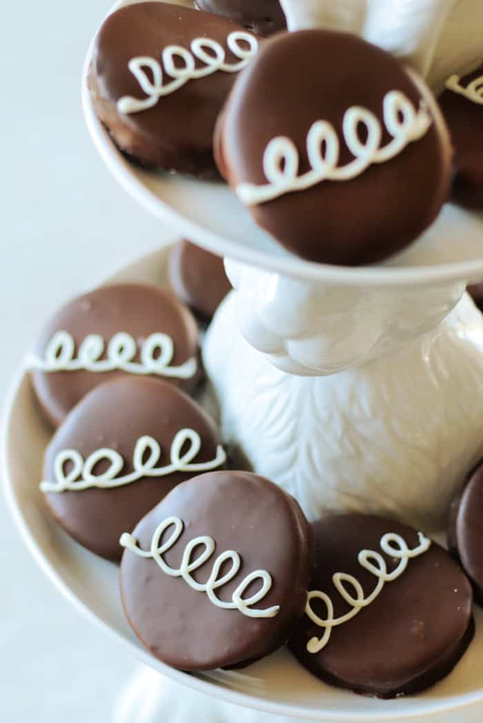 chocolate eggs on bunny tray