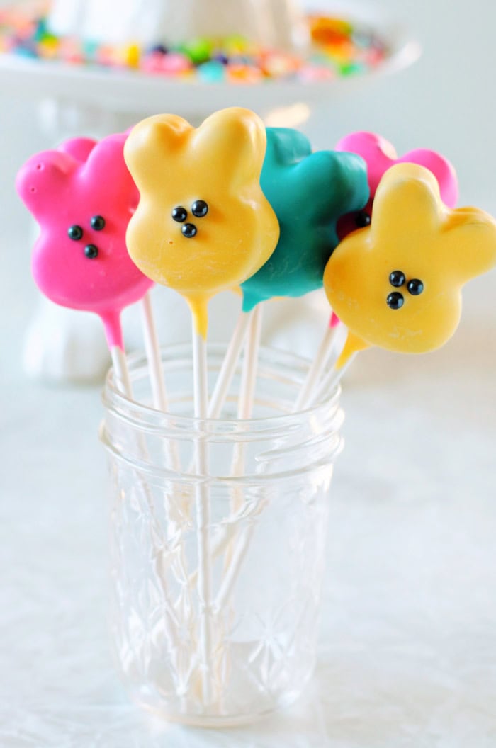 jar of bunny brownie pops