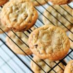 cookies on wire cooling rack