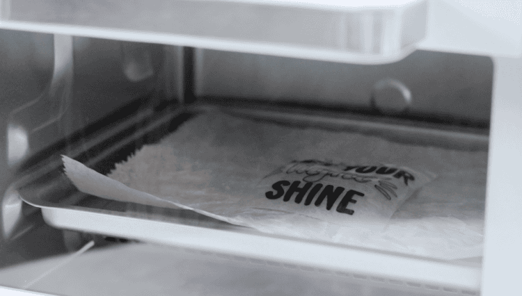 shrink art in toaster oven, bubbled up