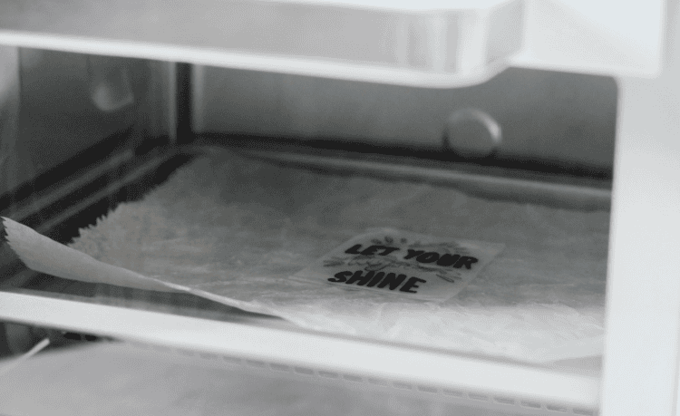 shrink art in oven, flattened and shrunk