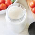 jar of homemade ranch dressing