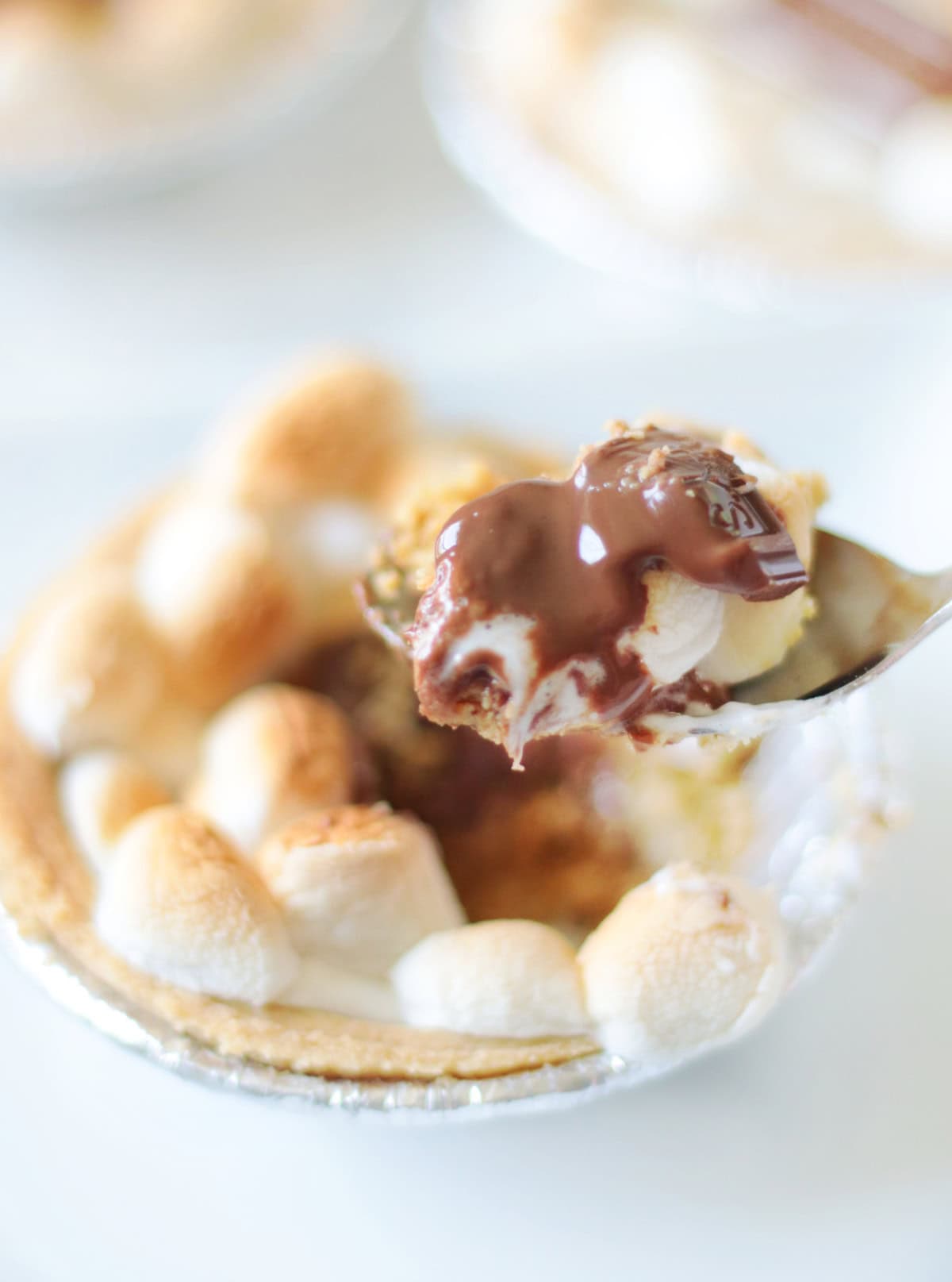 spoonful of s'mores pie