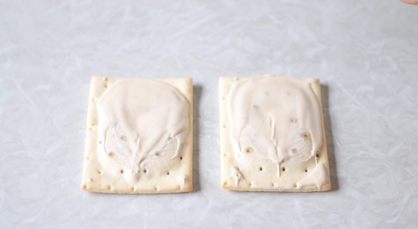 Two brown sugar pop tarts.