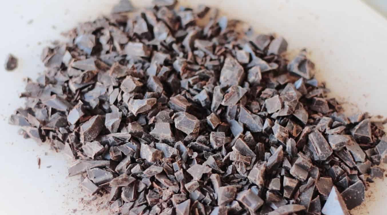 Bar of unsweetened chocolate chopped finely.