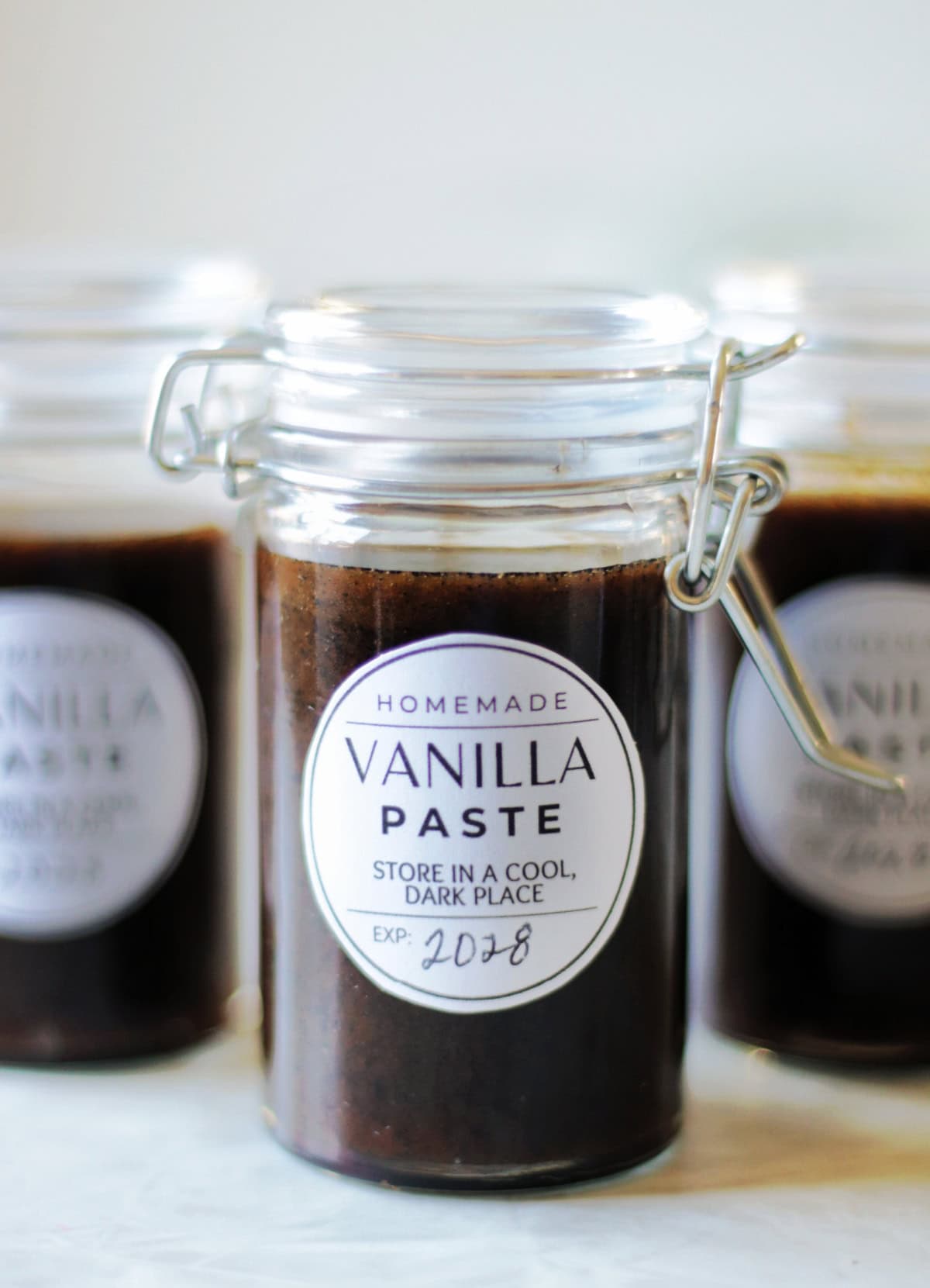 3 bottles of vanilla paste.