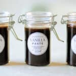 3 small bottles of vanilla paste.