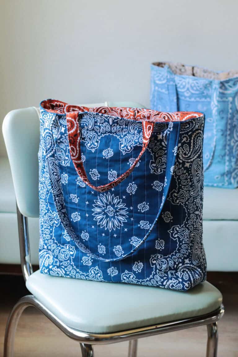 DIY Bandana Tote Bag Tutorial (Easy Sewing Project) - Gluesticks Blog