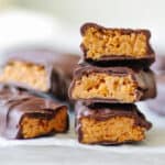 Stack of butterfinger cornflake bars.