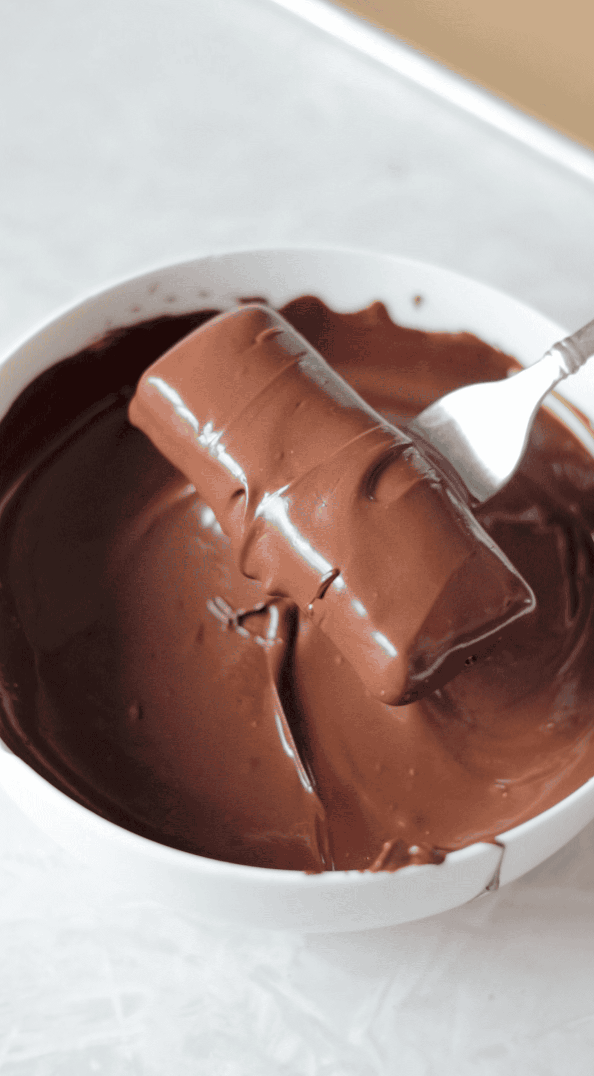Butterfinger bars dipped in chocolate.