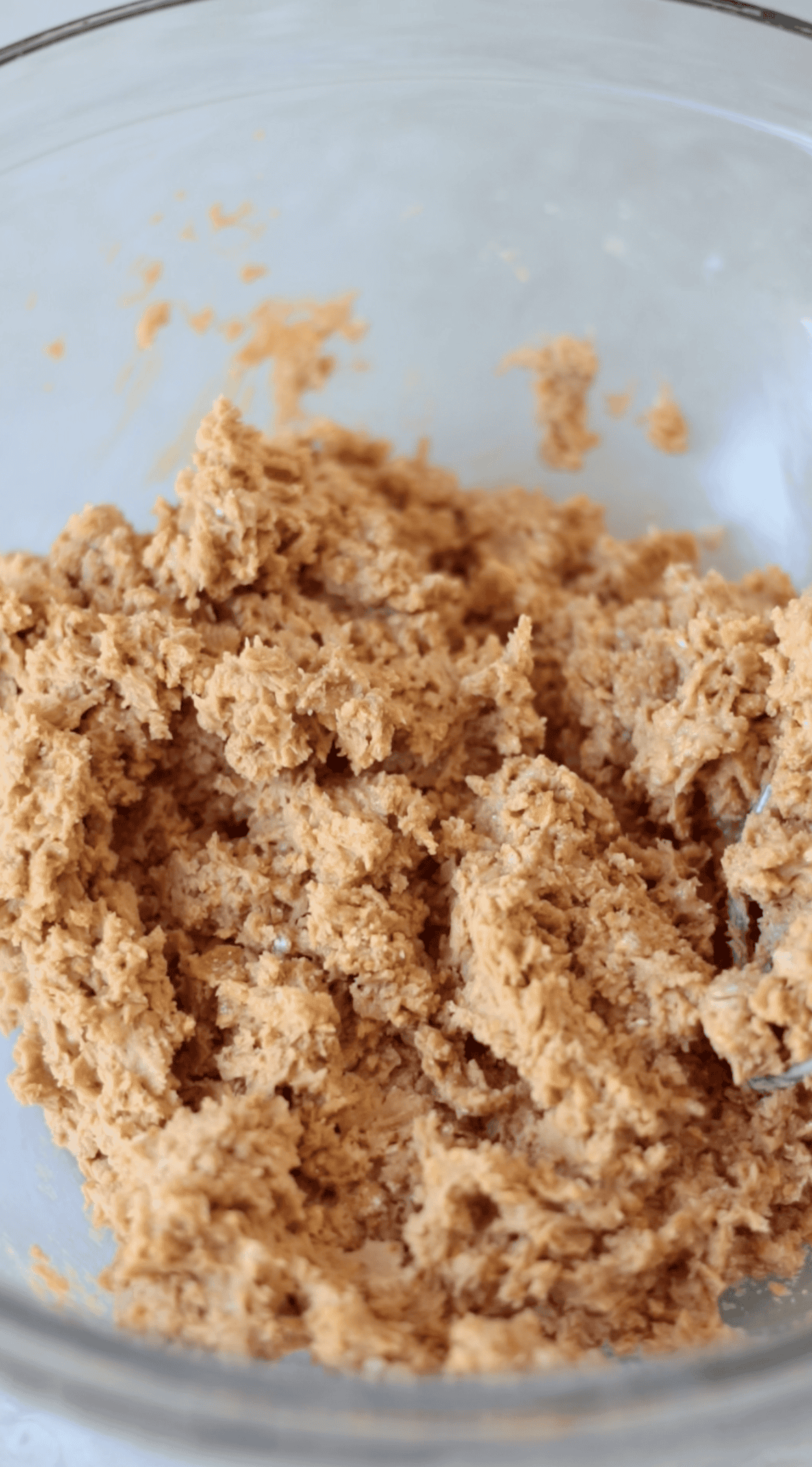 Bowl of butterfinger filling.
