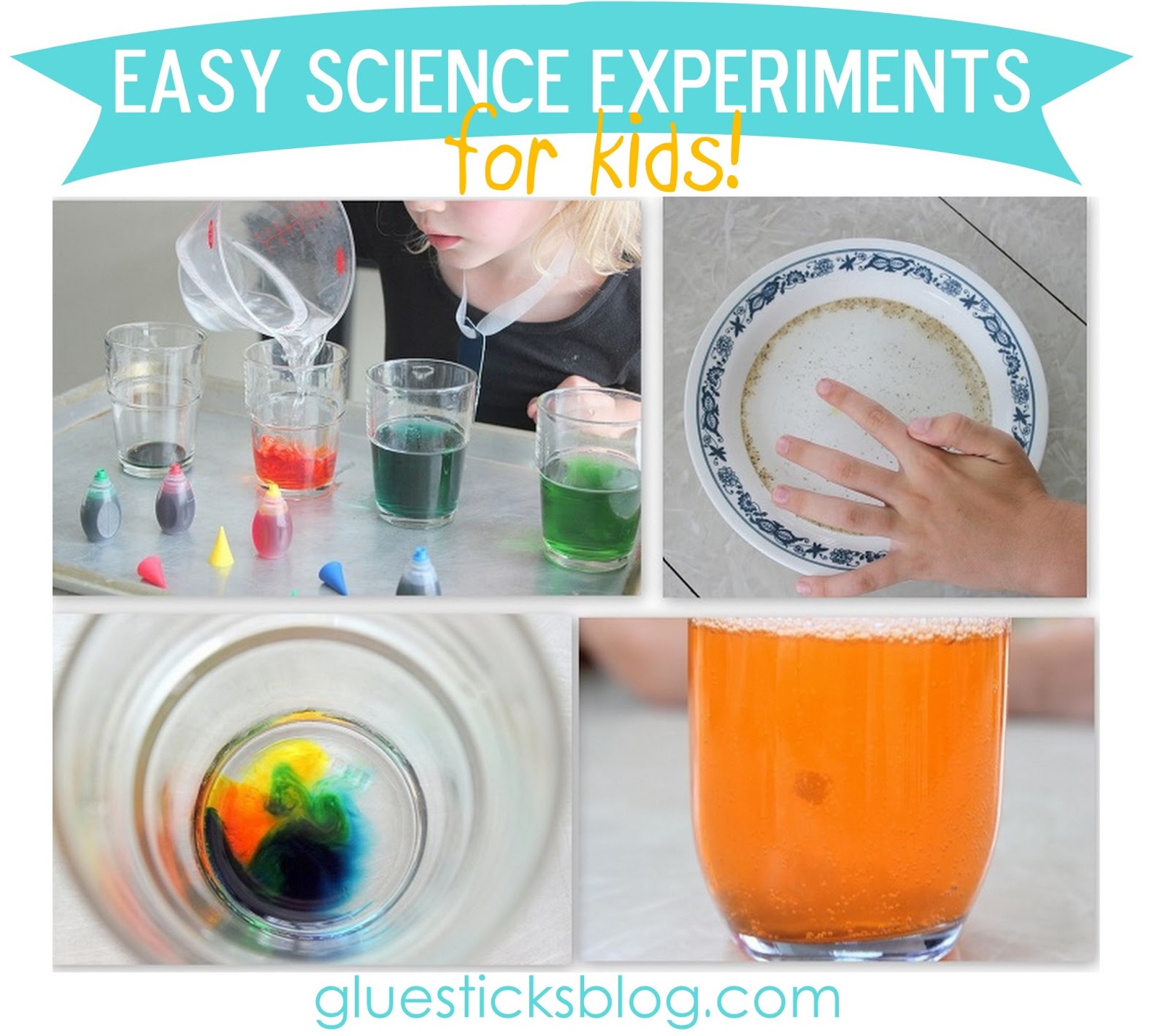 Easy Science Experiments for Kids | Gluesticks